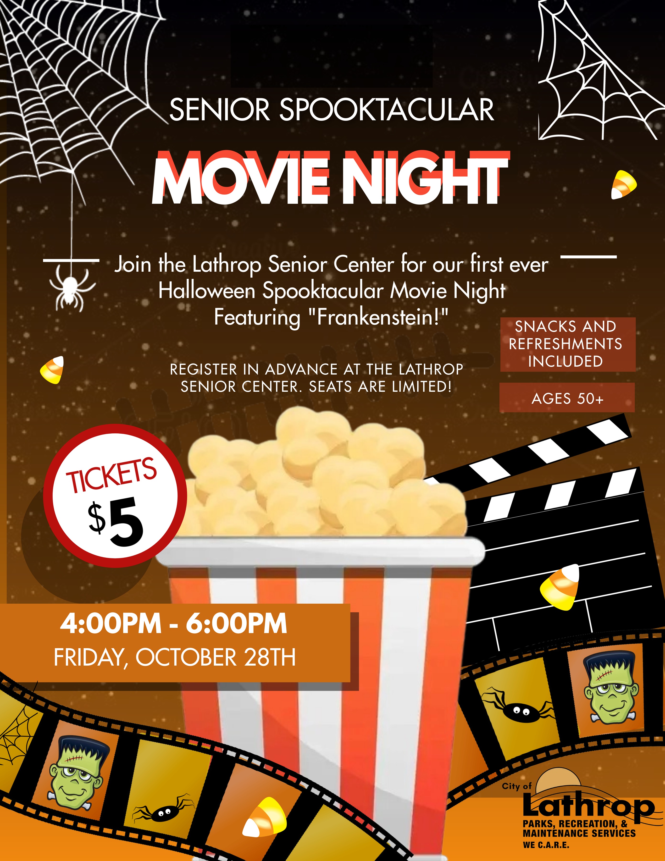 Senior Movie Night | City of Lathrop CA