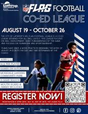 Youth NFL Flag Football | CO-ED LEAGUE | Ages 5-13 | Mossdale Landing Community Park 700 Towne Centre Dr. | $135 | 8 Games 