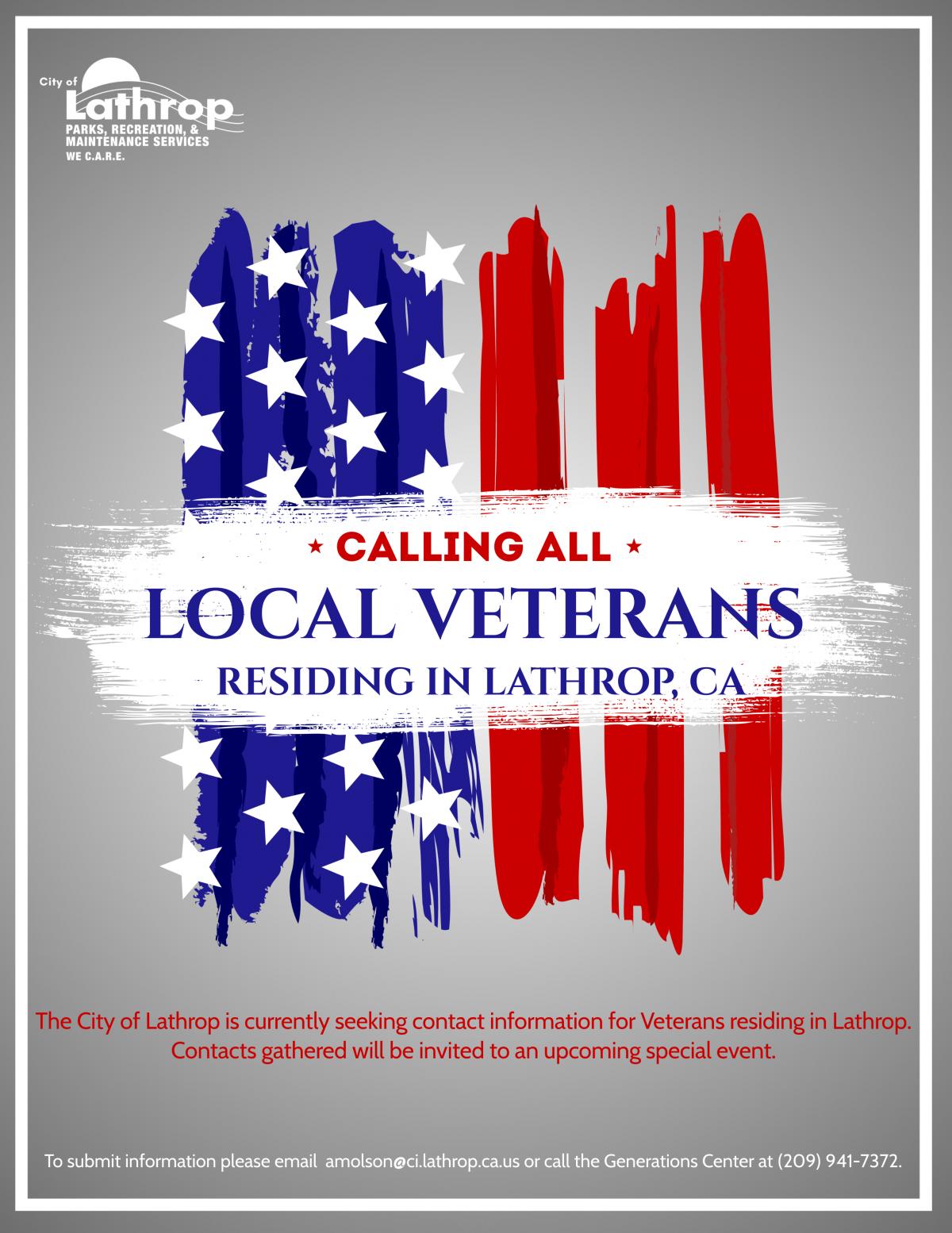 *Calling All* Local Veterans